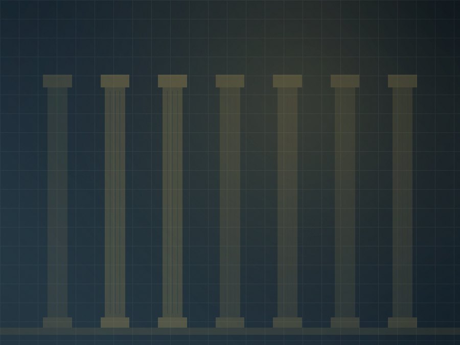 Illustration of a classical colonnade